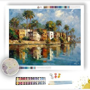 ASWAN RIVERBANK - Paint by Numbers Full Kit