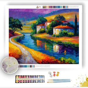 SPANISH RIVER CURVE - Paint by Numbers Full Kit