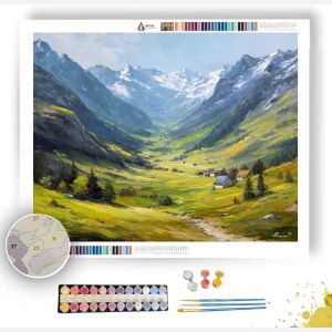 FRENCH ALPS VALLEY - Paint by Numbers Full Kit