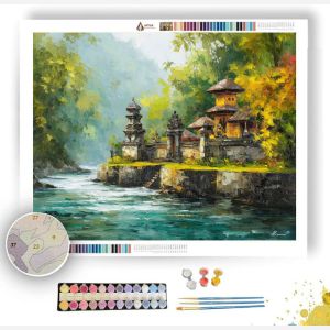 BALI RIVER TEMPLE - Paint by Numbers Full Kit