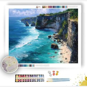 INDONESIAN COAST CLIFFS - Paint by Numbers Full Kit