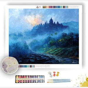 BOROBUDUR MORNING MIST - Paint by Numbers Full Kit