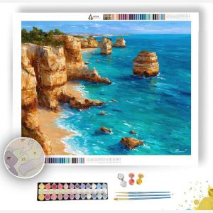 ALGARVE CLIFF COAST - Paint by Numbers Full Kit