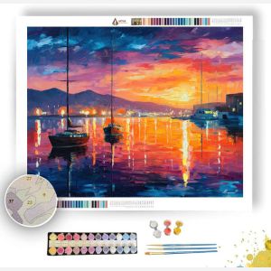 LA PAZ SUNSET BAY - Paint by Numbers Full Kit