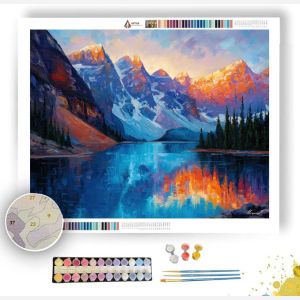 MORAINE LAKE DAWN - Paint by Numbers Full Kit