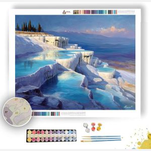 PAMUKKALE TERRACES - Paint by Numbers Full Kit