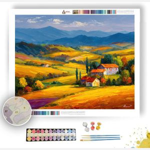 CROATIAN AUTUMN HILLS - Paint by Numbers Full Kit