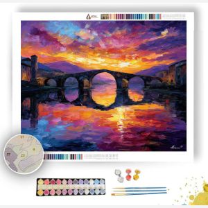 SUNSET SKY BRIDGES - Paint by Numbers Full Kit