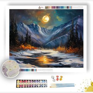 FROSTED MOON VALLEY - Paint by Numbers Full Kit