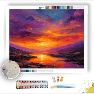 GLOWING HORIZON REALM - Paint by Numbers Full Kit