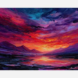 fantasy desert,obsidian dunes,oil painting,afremov style