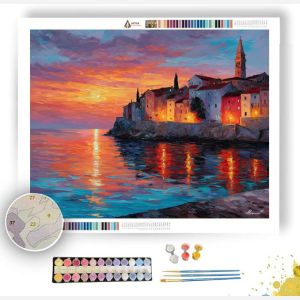 ADRIATIC COAST DAWN - Paint by Numbers Full Kit
