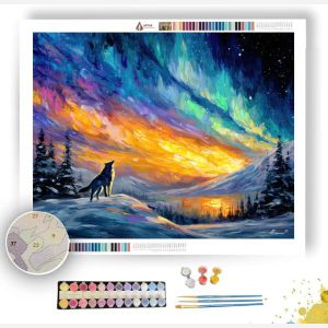 AURORA WOLF RIDGE - Paint by Numbers Full Kit