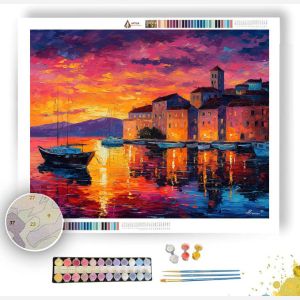 HVAR ISLAND SUNSET - Paint by Numbers Full Kit