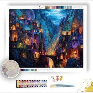ARCANE MOUNTAIN CITY - Paint by Numbers Full Kit