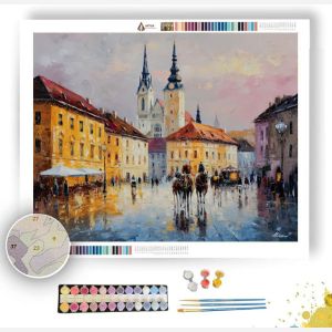 ZAGREB OLD SQUARE - Paint by Numbers Full Kit