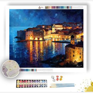 DUBROVNIK NIGHT LIGHTS - Paint by Numbers Full Kit