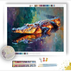 RIVERSTONE CROCODILE - Paint by Numbers Full Kit