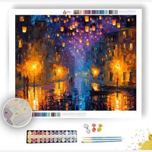 LANTERN SKY QUARTER - Paint by Numbers Full Kit