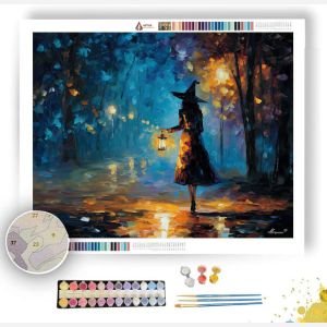 LANTERN NIGHT WITCH - Paint by Numbers Full Kit