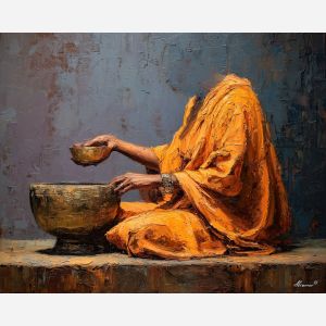 amber, gesture, palette knife, oil painting, impasto, thick pigment, layered surface, scraped paint, textured strokes, expressive surface, material depth, hand painted, visual balance, atmospheric, color interaction, paint ridges, manual technique