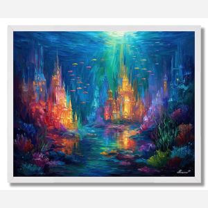 LUMINOUS CORAL KINGDOM - FRAMED