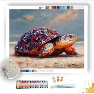 CRYSTAL SHELL TURTLE - Paint by Numbers Full Kit
