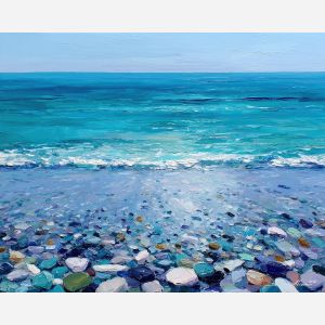 pale, edge, palette knife, oil painting, impasto, thick pigment, layered surface, scraped paint, textured strokes, expressive surface, material depth, hand painted, visual balance, atmospheric, color interaction, paint ridges, manual technique