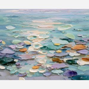 pale, quiet, surface, palette knife, oil painting, impasto, thick pigment, layered surface, scraped paint, textured strokes, expressive surface, material depth, hand painted, visual balance, atmospheric, color interaction, paint ridges, manual technique