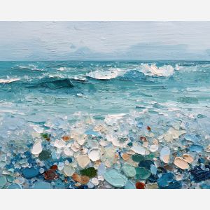 pale, clear, shape, palette knife, oil painting, impasto, thick pigment, layered surface, scraped paint, textured strokes, expressive surface, material depth, hand painted, visual balance, atmospheric, color interaction, paint ridges, manual technique