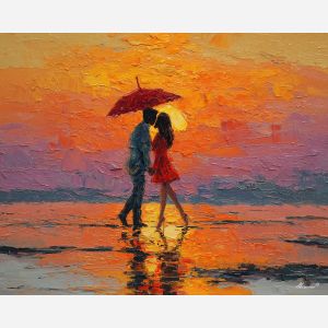 still, warm, touch, palette knife, oil painting, impasto, thick pigment, layered surface, scraped paint, textured strokes, expressive surface, material depth, hand painted, visual balance, atmospheric, color interaction, paint ridges, manual technique