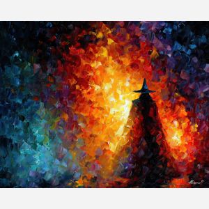 dark sage,obsidian magic,fantasy shadows,oil painting,afremov style