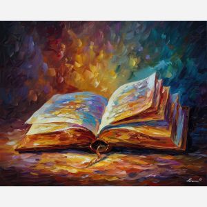 spellbook minimal,magic object,oil painting,afremov style