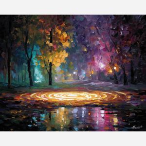 spell circle,minimal magic,oil painting,afremov style