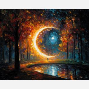 magic ritual,light dark circle,fantasy art,oil painting,afremov style