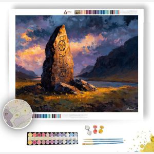 SINGLE RUNE STONE - Paint by Numbers Full Kit