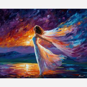 light magic,glowing figure,holy light,fantasy energy,oil painting,afremov style