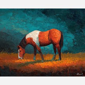 steady, line, palette knife, oil painting, impasto, thick pigment, layered surface, scraped paint, textured strokes, expressive surface, material depth, hand painted, visual balance, atmospheric, color interaction, paint ridges, manual technique