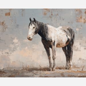 dusty, pause, palette knife, oil painting, impasto, thick pigment, layered surface, scraped paint, textured strokes, expressive surface, material depth, hand painted, visual balance, atmospheric, color interaction, paint ridges, manual technique