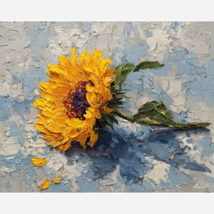 quiet, head, palette knife, oil painting, impasto, thick pigment, layered surface, scraped paint, textured strokes, expressive surface, material depth, hand painted, visual balance, atmospheric, color interaction, paint ridges, manual technique