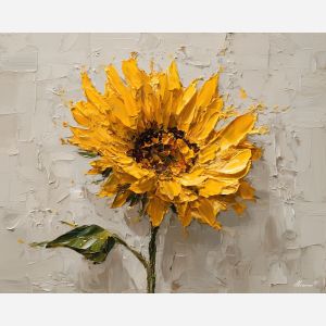 golden, stem, palette knife, oil painting, impasto, thick pigment, layered surface, scraped paint, textured strokes, expressive surface, material depth, hand painted, visual balance, atmospheric, color interaction, paint ridges, manual technique