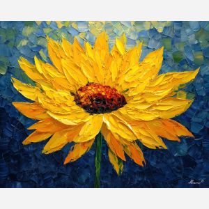 bright, morning, turn, palette knife, oil painting, impasto, thick pigment, layered surface, scraped paint, textured strokes, expressive surface, material depth, hand painted, visual balance, atmospheric, color interaction, paint ridges, manual technique