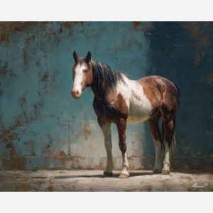 waiting, moment, palette knife, oil painting, impasto, thick pigment, layered surface, scraped paint, textured strokes, expressive surface, material depth, hand painted, visual balance, atmospheric, color interaction, paint ridges, manual technique