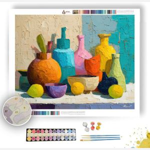 BRIGHT PLAYFUL SHAPE - Paint by Numbers Full Kit