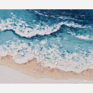 endless, salt, moment, palette knife, oil painting, impasto, thick pigment, layered surface, scraped paint, textured strokes, expressive surface, material depth, hand painted, visual balance, atmospheric, color interaction, paint ridges, manual technique