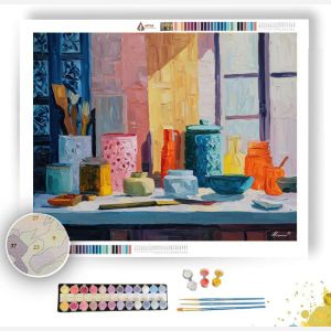 RHYTHMIC INTERIOR - Paint by Numbers Full Kit