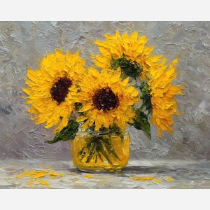 bright, row, palette knife, oil painting, impasto, thick pigment, layered surface, scraped paint, textured strokes, expressive surface, material depth, hand painted, visual balance, atmospheric, color interaction, paint ridges, manual technique