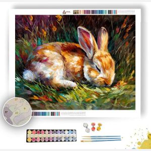 QUIET RABBIT REST - Paint by Numbers Full Kit