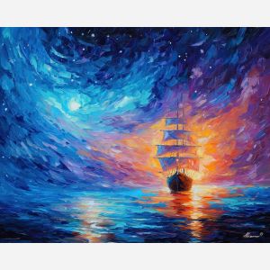 magical traveler portrait,fantasy figure,oil painting,afremov style