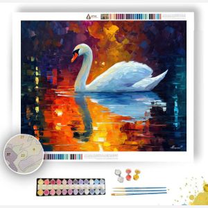 PEACEFUL SWAN GLIDE - Paint by Numbers Full Kit